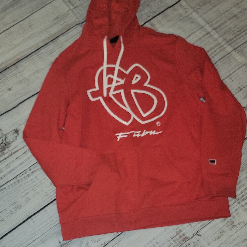 FUBU Men's Bold Red Hoodie